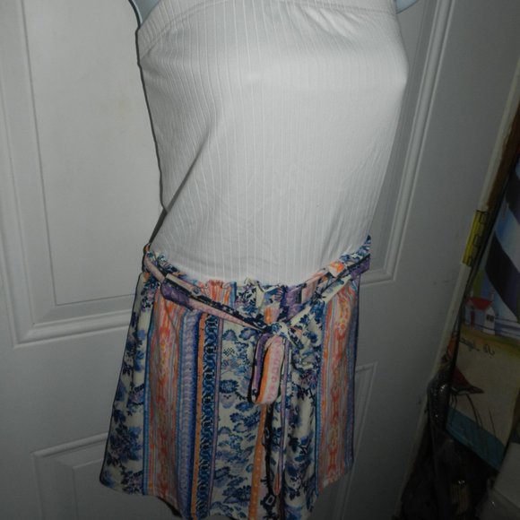 NEW NWT FULL CIRCLE TRENDS STRAPLESS COLORFUL ROMPER-PLUS SIZE 3X - Picture 2 of 11